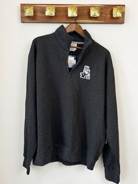 Champion Yale Quarter Zip Sweater XL BNWT Oversized Handsome Dan Logo